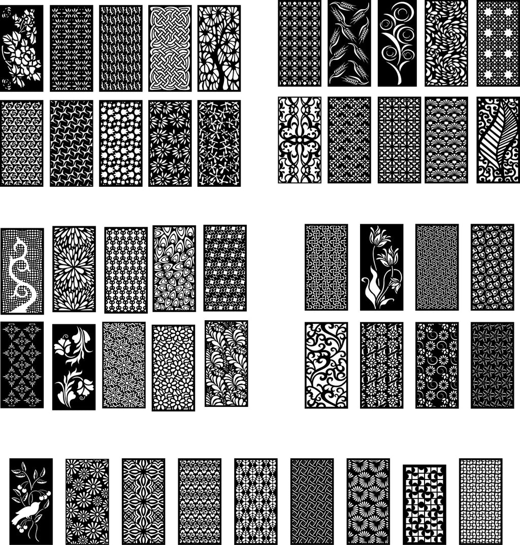 +25 MEGA PACK +500 DXF SVG Laser Cut Designs Screen Panels