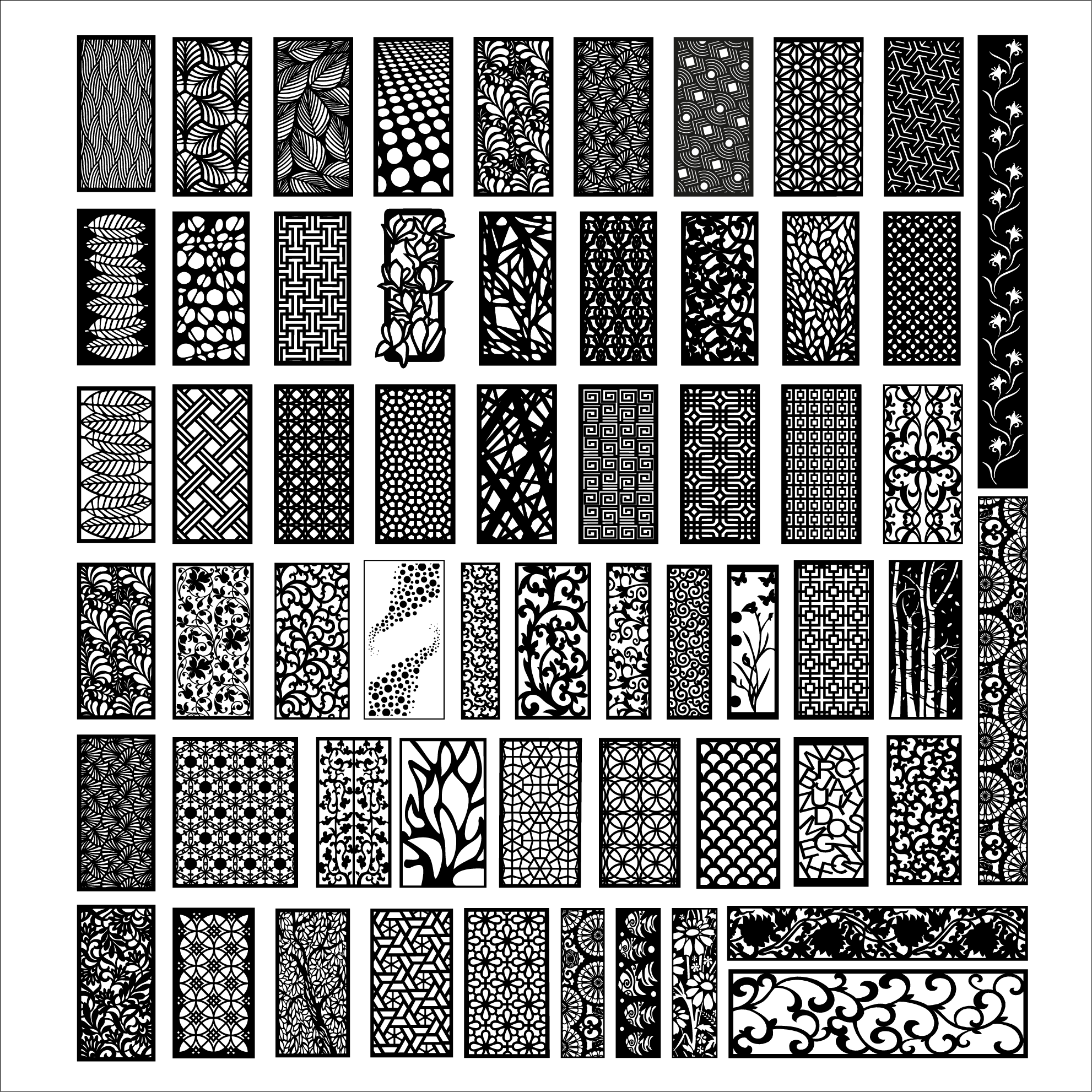 14 MEGA PACK +600 DXF SVG Laser Cut Designs Screen Panels