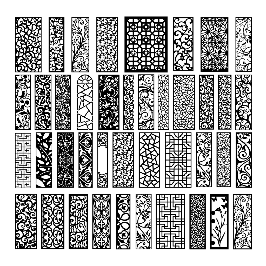 14 MEGA PACK +600 DXF SVG Laser Cut Designs Screen Panels