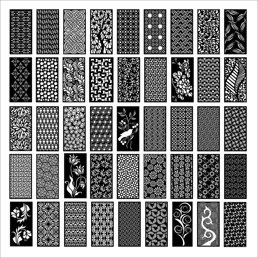 14 MEGA PACK +600 DXF SVG Laser Cut Designs Screen Panels