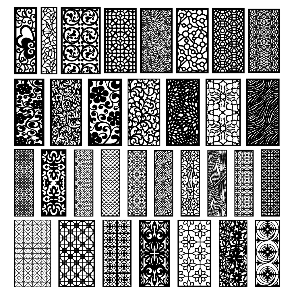 14 MEGA PACK +600 DXF SVG Laser Cut Designs Screen Panels