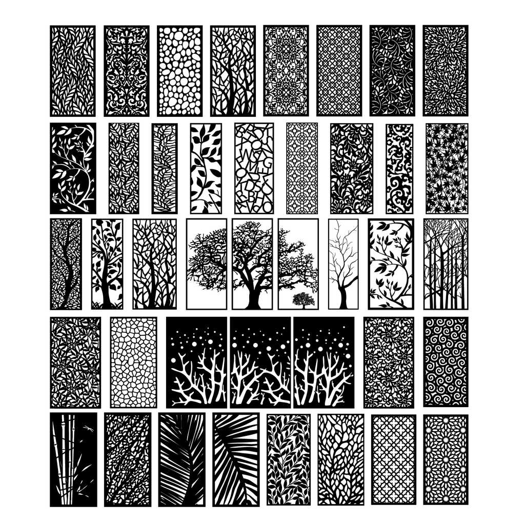 14 MEGA PACK +600 DXF SVG Laser Cut Designs Screen Panels