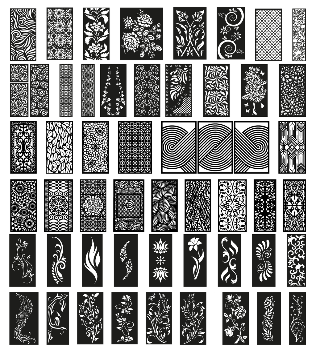 14 MEGA PACK +600 DXF SVG Laser Cut Designs Screen Panels