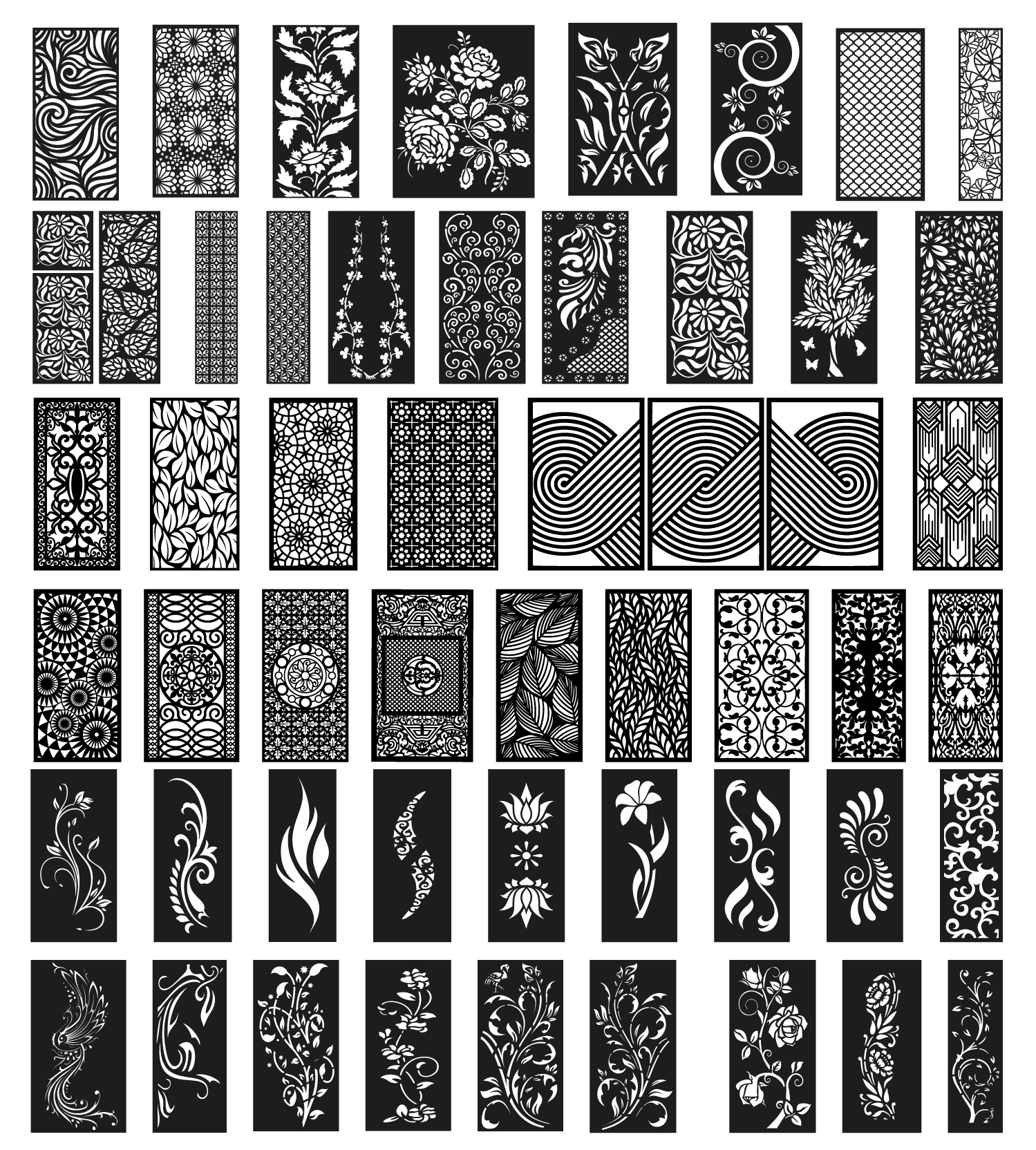 14 MEGA PACK +600 DXF SVG Laser Cut Designs Screen Panels