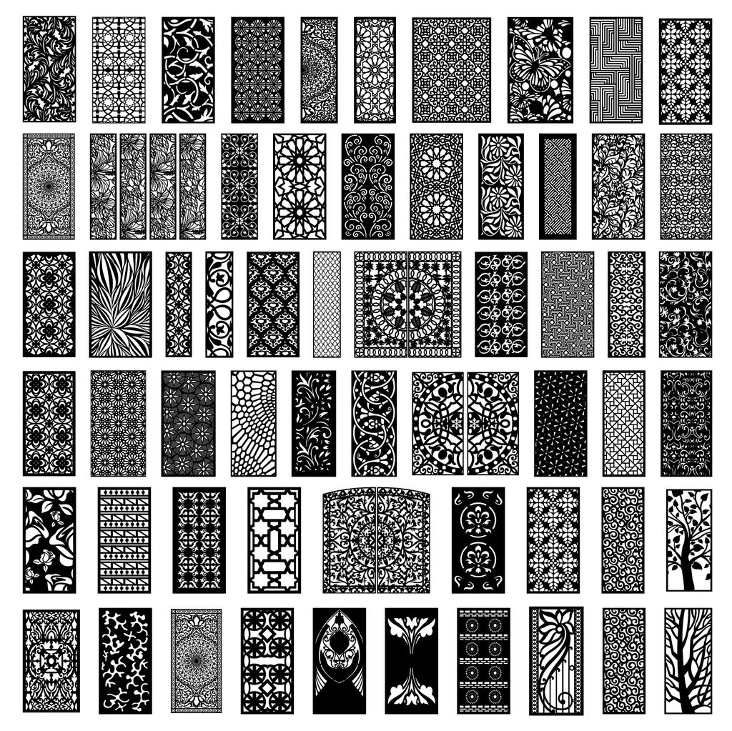 14 MEGA PACK +600 DXF SVG Laser Cut Designs Screen Panels