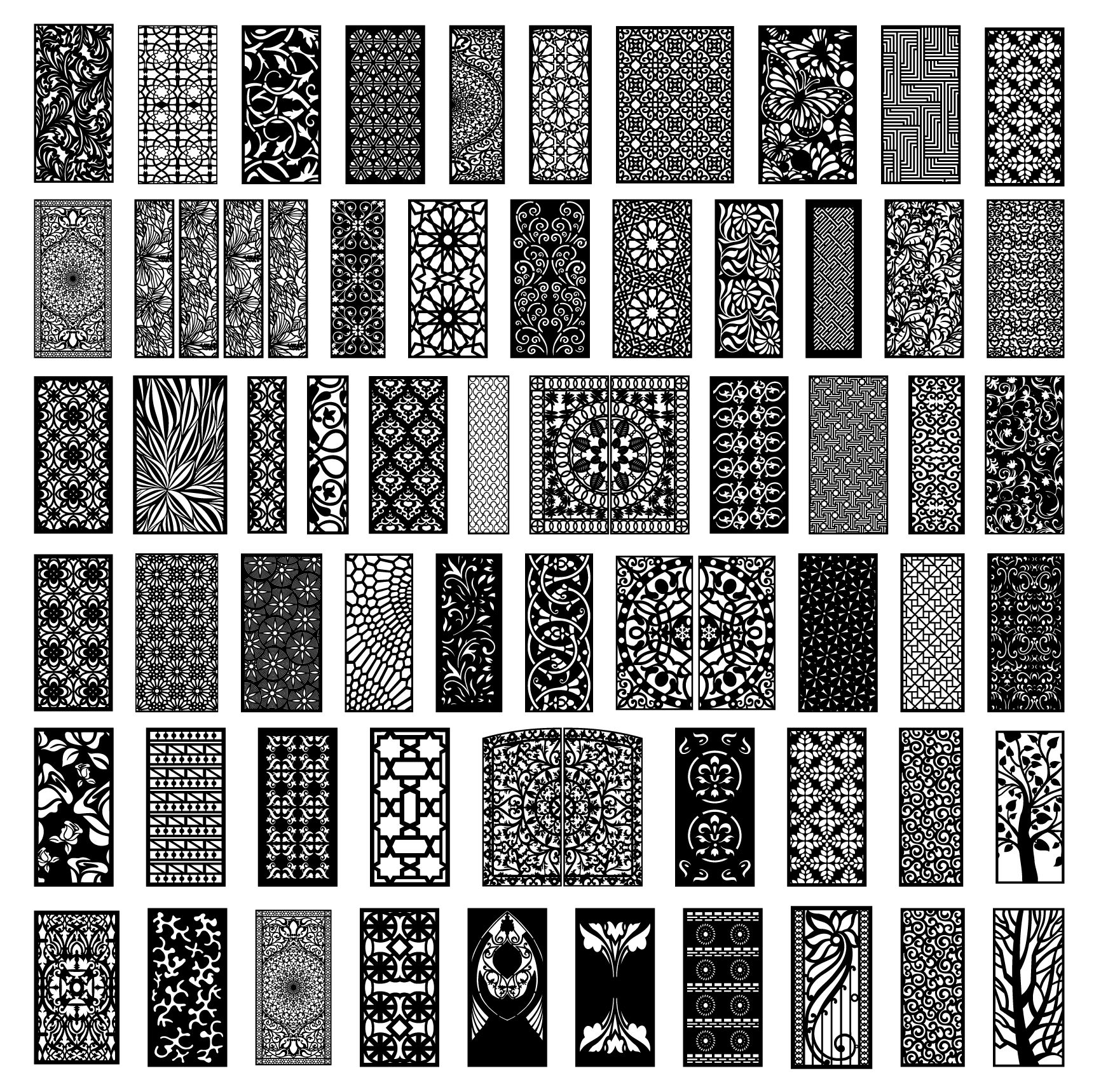 14 MEGA PACK +600 DXF SVG Laser Cut Designs Screen Panels