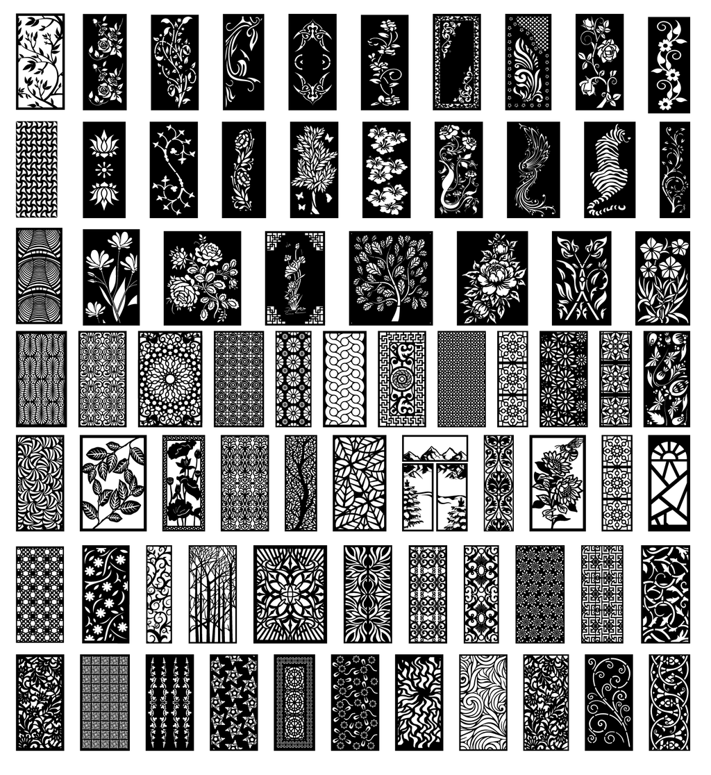 14 MEGA PACK +600 DXF SVG Laser Cut Designs Screen Panels