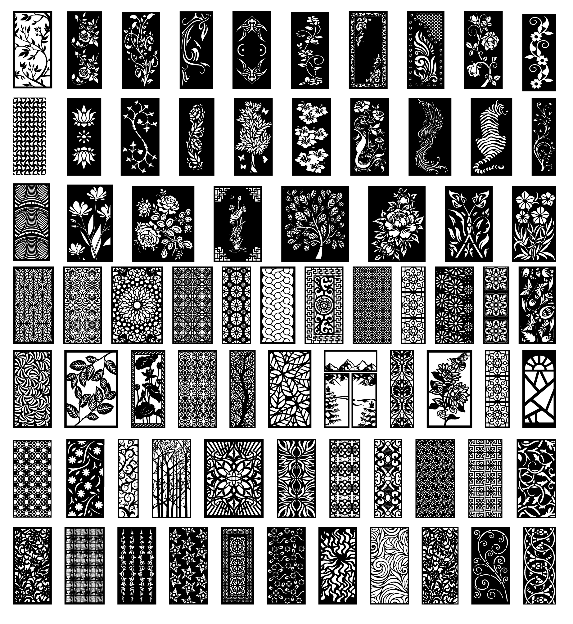 14 MEGA PACK +600 DXF SVG Laser Cut Designs Screen Panels