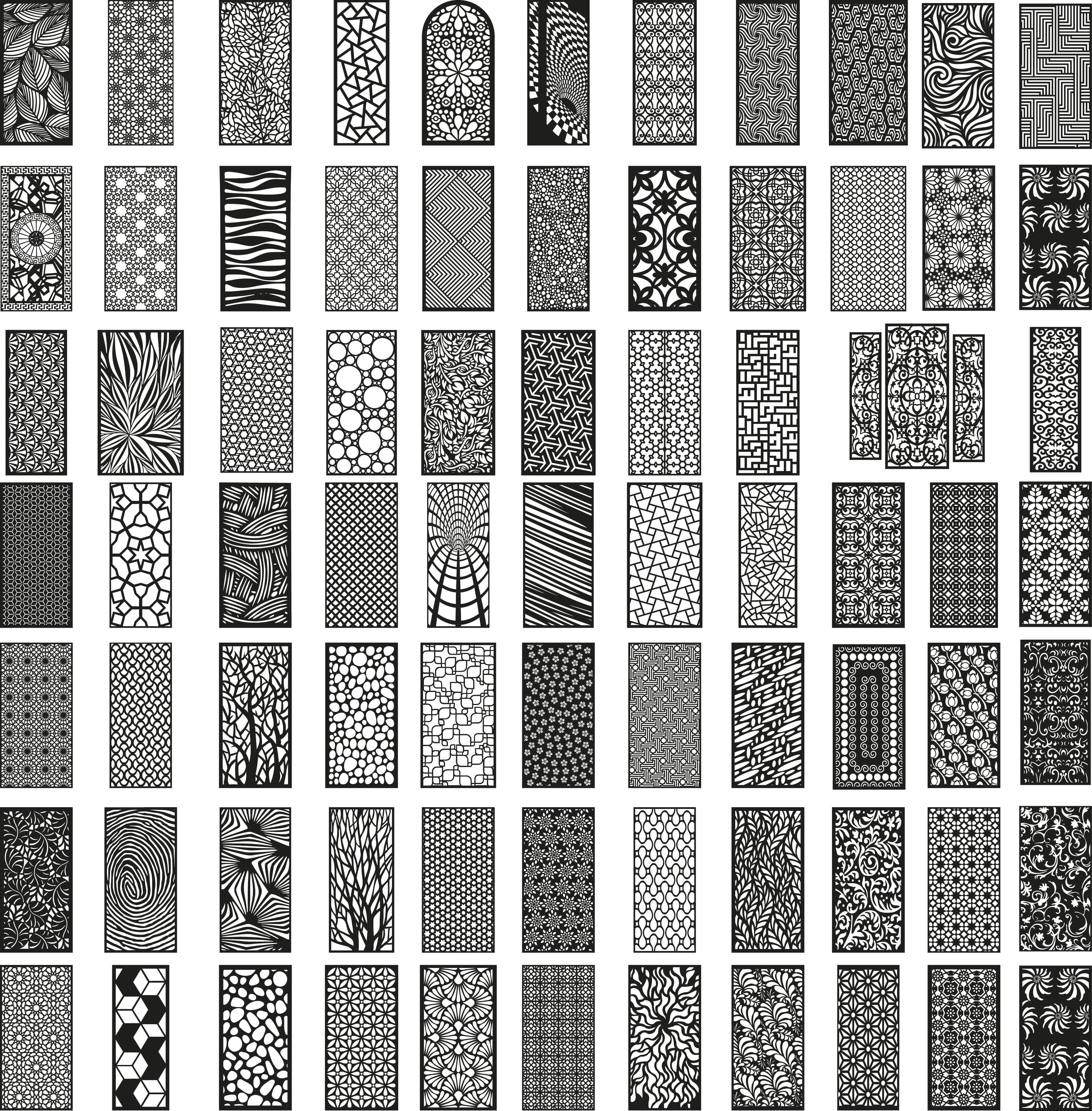 +25 MEGA PACK +500 DXF SVG Laser Cut Designs Screen Panels