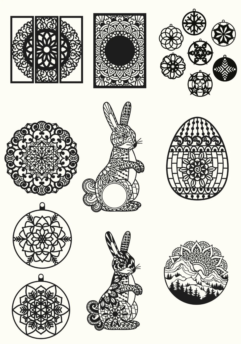 MEGA PACK +40 DXF SVG File For CNC Router Plasma Laser Cut-Wall Art-Ready to Cut - Digital DOWNLOAD