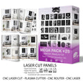 MEGA PACK +25 DXF SVG File For CNC Router Plasma Laser Cut-Wall Art-Ready to Cut - Digital DOWNLOAD