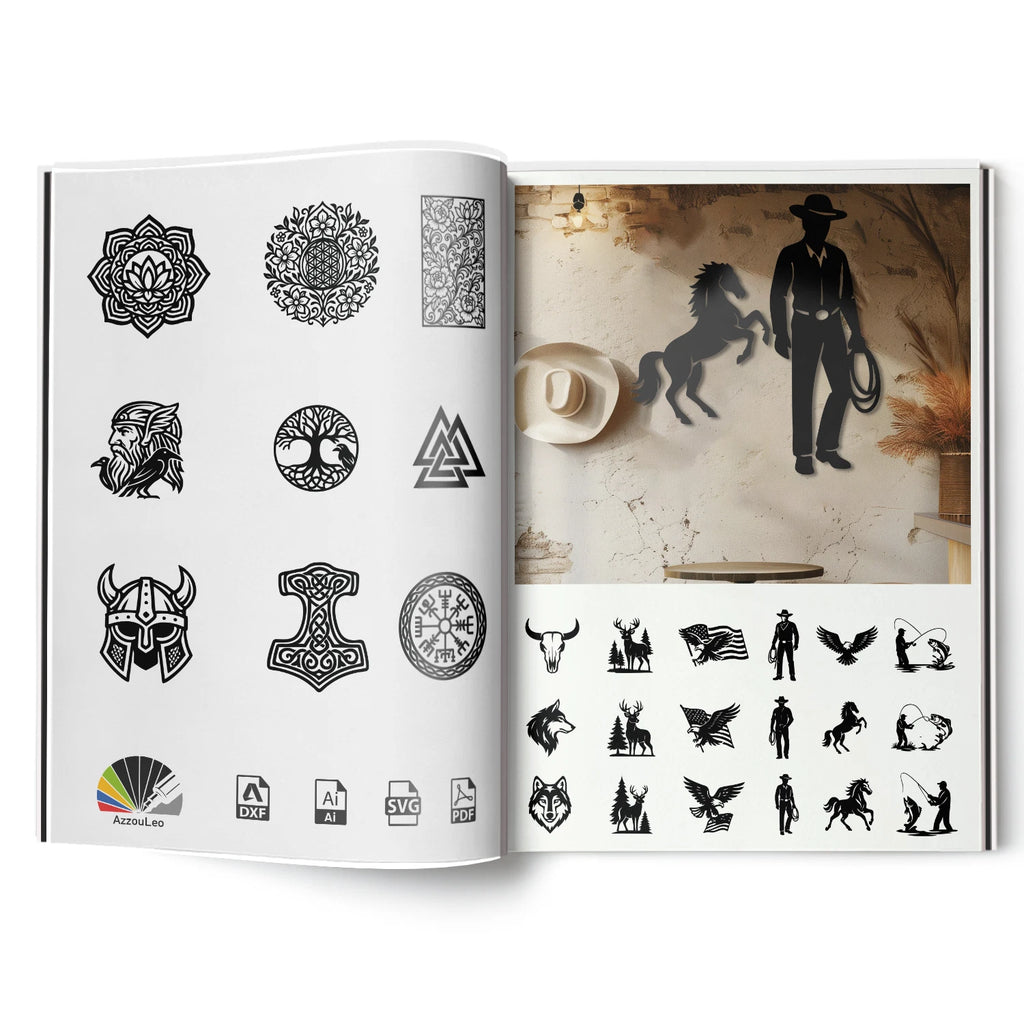 MEGA PACK +50 DXF File For CNC Router Plasma Laser Cut -Wall Art -Ready to Cut-Digital DOWNLOAD