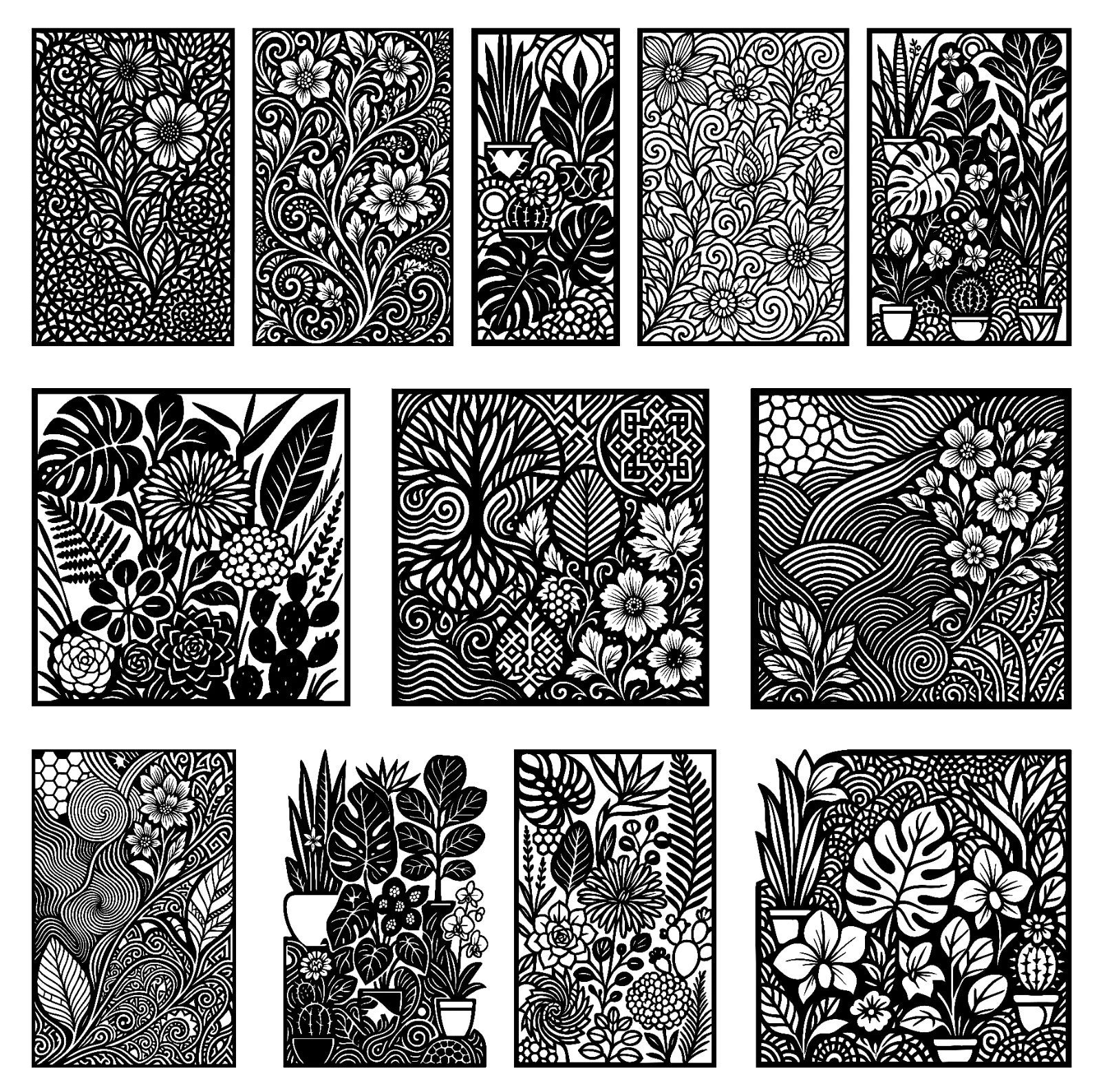 +6 MEGA PACK +160 DXF SVG File For CNC Router Plasma Laser Cut-Wall Art-Ready to Cut-Digital DOWNLOAD